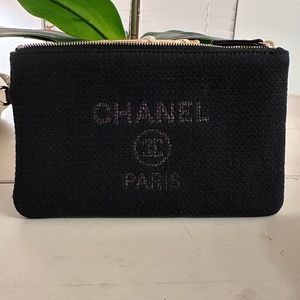BRAND NEW**Chanel Deauville Black Pouch